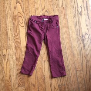 Hanna Andersson stretchy maroon pants!